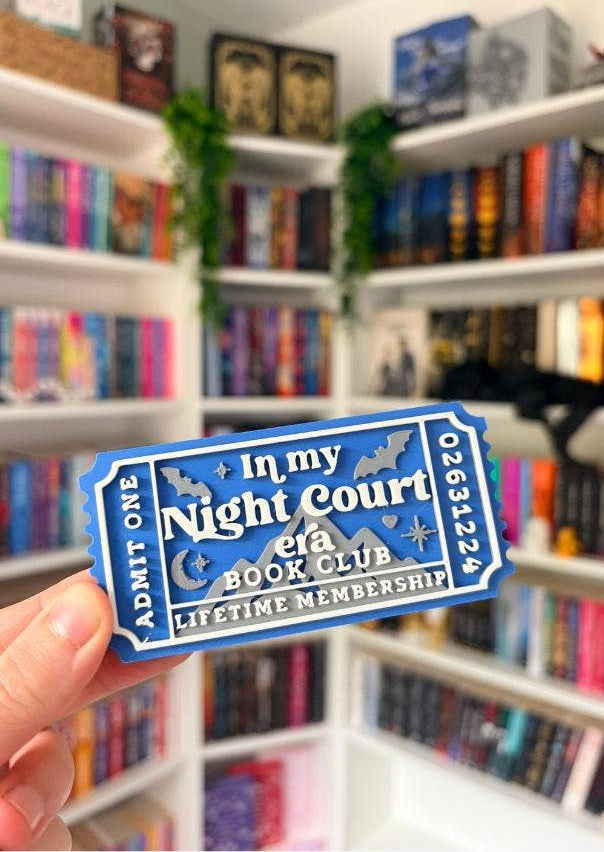 Fantasy Book Trope Ticket Decor: Dragon & Romantasy: Night court