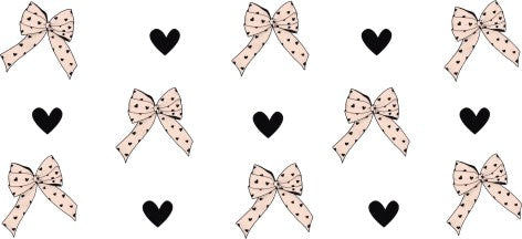 Dotty Bow 16oz Double Sided UVDTF Wrap