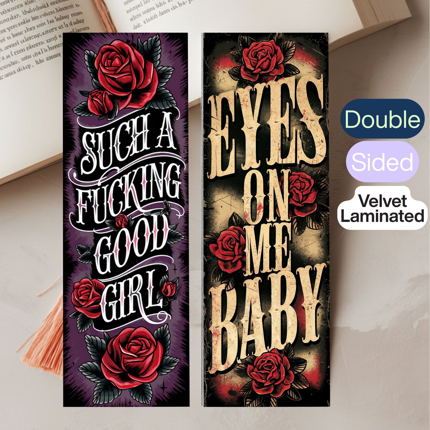 Soft Touch Laminated Bookmark