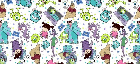 Monsters Inc 16oz Double Sided UVDTF Wrap