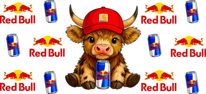 Highland Redbull 16oz Double Sided UVDTF Wrap