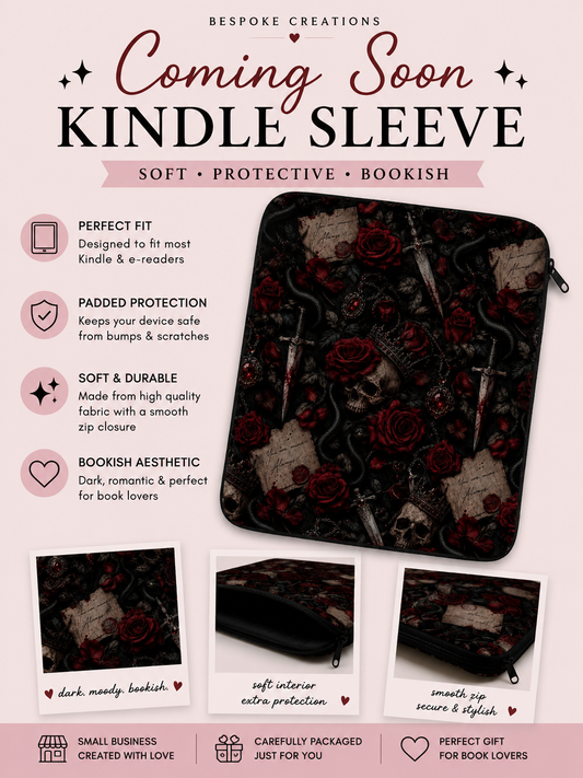 Now in stock!! Dark Romance Kindle Sleeve ✨