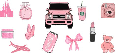 Pink Everything 16oz Double Sided UVDTF Wrap