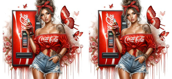 Cola Red 16oz Double Sided UVDTF Wrap