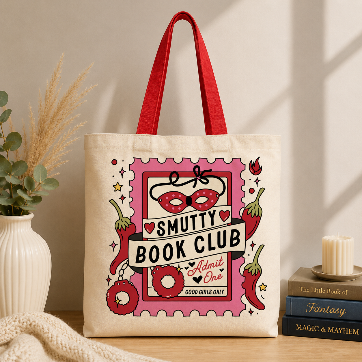 Bookish Canvas Tote Bag